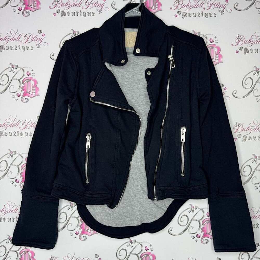 Chaser jacket coat zip up zippers black grey stunning business vibes luxury luxe